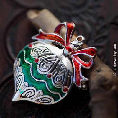 Christmas Tree Ornament Vintage Brooch And Pendant Top