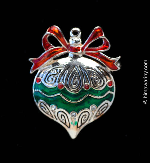 Christmas Tree Ornament Vintage Brooch And Pendant Top - Image 2