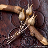 Valenza-12K Gold Filled-Tulip Bouquet Brooch