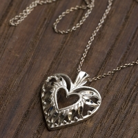 Silver 925-Heart Vintage Pendant