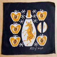 Tammis Keefe-Horses And Apples-Linen Cocktail Napkins