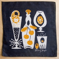 Tammis Keefe-Cherries And Cocktails-Linen Cocktail Napkins