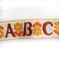 ABC Flower Embroidery Vintage Tyrolean Tape/Trim