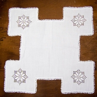Embroidered Linen For Bread Baskets