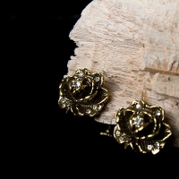 Goldette-Rose Drop Earrings