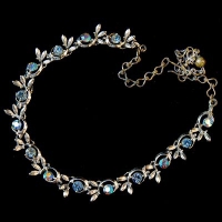BSK-Two-Tone Rhinestone Choker