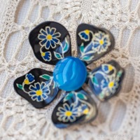 West Germany-フラワーズonフラワー・ヴィンテージ・ブローチ