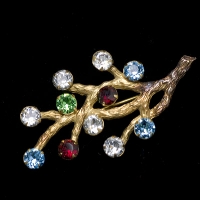 Van Dell-12K Gold Filled Filled-Gold Twig Brooch