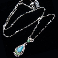 1928-Victorian Aqua Necklace