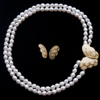 KJL Kenneth Jay Lane Kenneth Jay Lane-Papillon Choker And Earrings Set