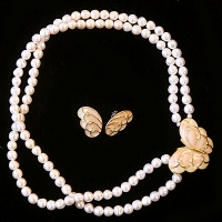 KJL Kenneth Jay Lane Kenneth Jay Lane-Papillon Choker And Earrings Set