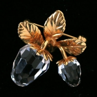 Swarovski Swarovski-Crystal Strawberry Brooch