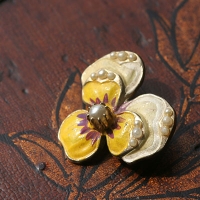 Victorian Pansy Brooch