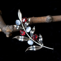 WRE-Silver 925-Moonlight Twig Brooch