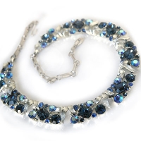 Listener-Sapphire Blue Jewel Choker Necklace