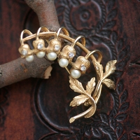 BSK-Morning Dew Lily Of The Valley Brooch