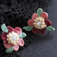 Crochet Flower Earrings