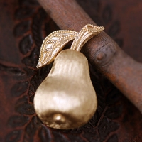 Trifari Golden Pear Brooch