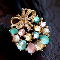 1928-Pastel Jellybean Brooch