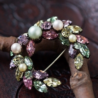 Regency-Dreaming Crescent Brooch