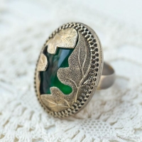 Whiting ＆ Davis-森の精宇宙ヴィンテージ・リング